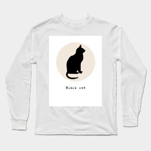 Black cat Long Sleeve T-Shirt